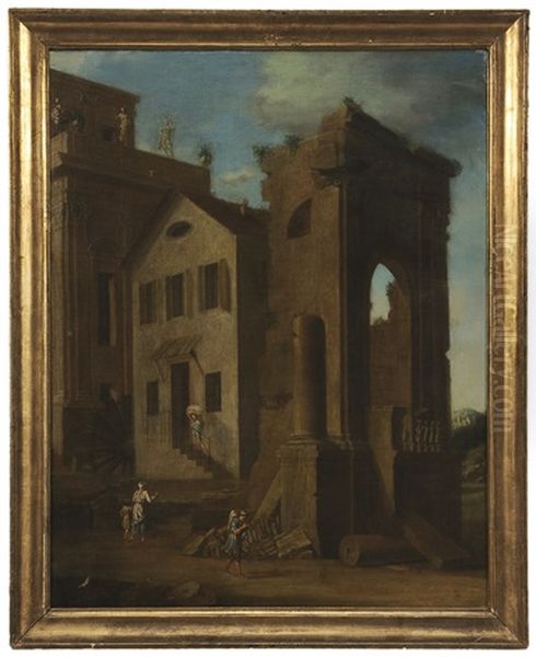 Townscape With Villagers - view 1