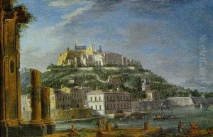 Veduta Di Castel Sant'elmo, La Chiesa Delle Crocelle, Casino Reale Con La Darsena