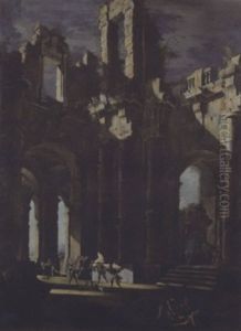 Classical Ruins With Banditti Classical Ruins With Banditti