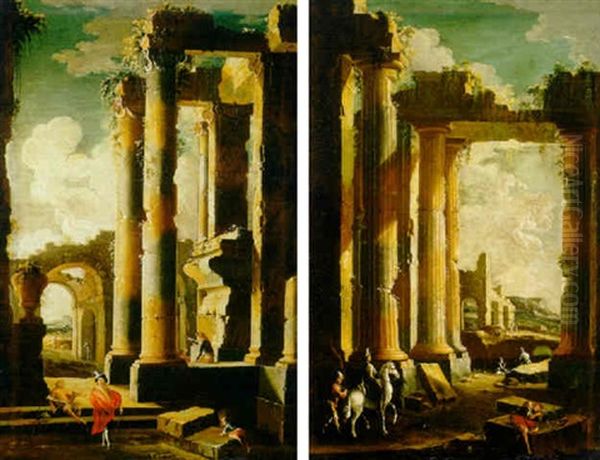 Capricci Of Figures Among Classical Ruins - view 1