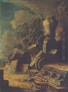 A Capriccio Scene Wirth Classical Ruins