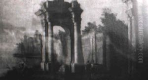 Architectures Antiques Dans Des Paysages by Leonardo Coccorante