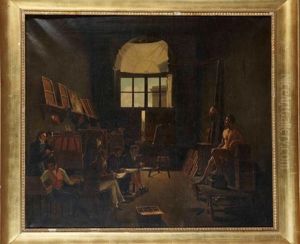 L'atelier De David by Leon Mathieu Cochereau