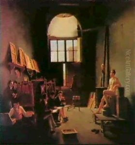 Atelier De David by Leon Mathieu Cochereau