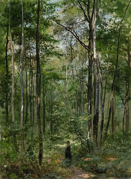 Fille Dans La Foret (ca. 1870) - view 1