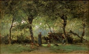 Mere Et Enfants Au Jardin Mere Et Enfants Au Jardin