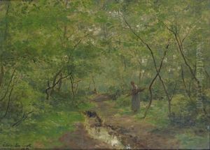 Fagotiere En Sous Bois by Cesar De Cock