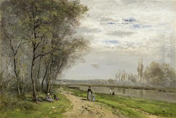 Flusslandschaft Mit Figuren - view 1