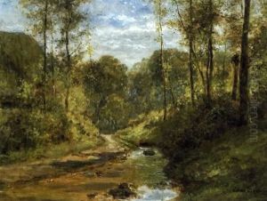 Les Gorges Du Loup En Foret De Fontainebleau by Cesar De Cock