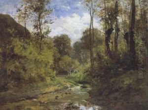 Riviere - Paysage En Normandie by Cesar De Cock