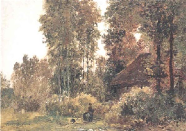 Sommarlandskap Med Stuga - view 1