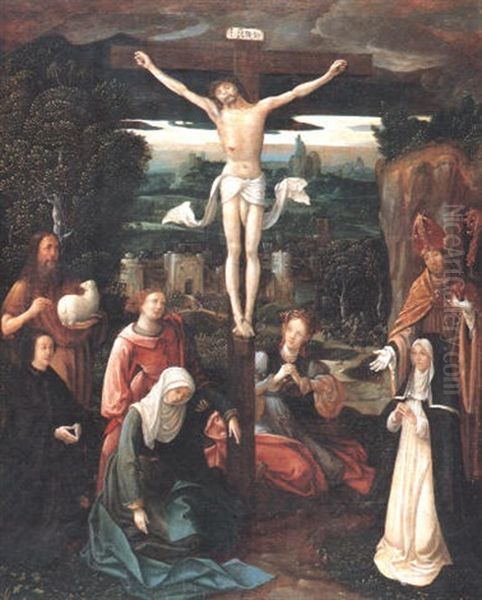 Mary Magdalen And St. John The Evangelist Supporting The Swooning Virgin - view 1