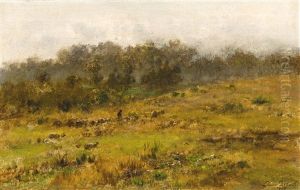 Paysage Avec Berger Et Troupeau