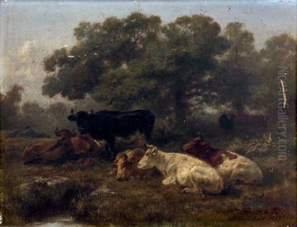 Les Vaches Dans Le Pre - view 1