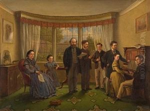 The Drawing Room (+ The Music Room; Pair) by Edwin Cockburn