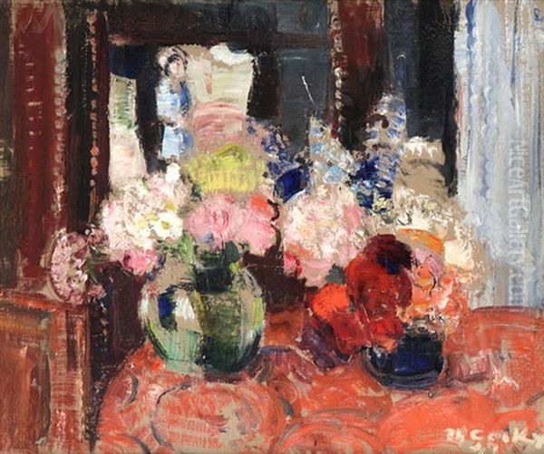 Fleurs Et Statuettes - view 1