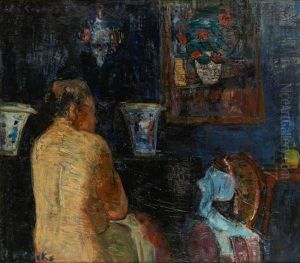 Femme A Sa Toilette by Philibert Cockx