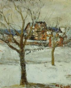 Maisons Dans La Neige by Philibert Cockx