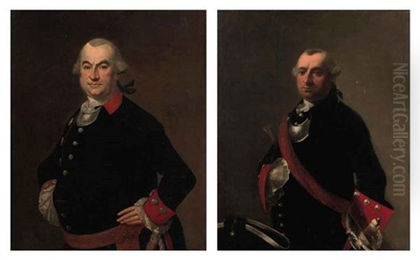 Portrait Of Jacob Hendrik Van Suchtelen In Military Costume (+ Portrait Of Hendrik Willem Van Suchtelen In Military Costume With A Red Sash; Pair) - view 1