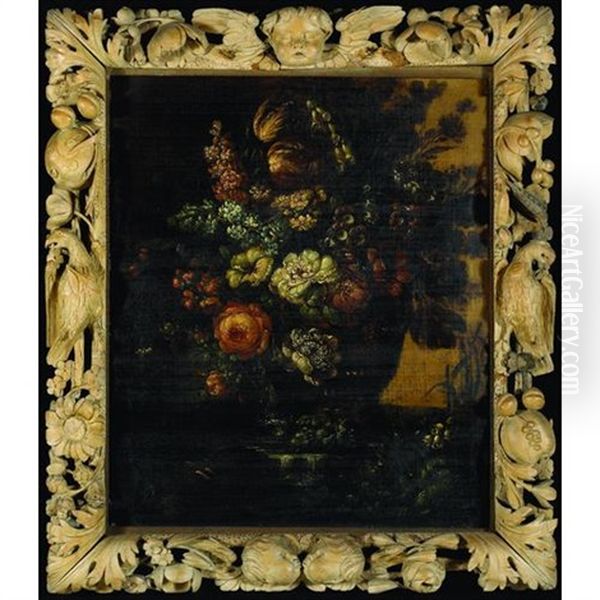 A Still Life With Flowers In An Urn - view 1