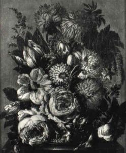 Bouquet De Fleurs by Jean George Christian Coclers