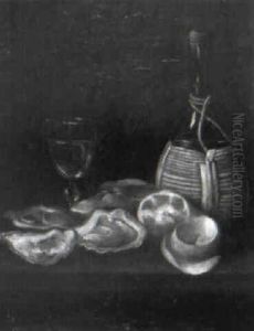 Stilleben by Jules Jacques Olivier de Cocquerel