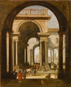 Architekturcapriccio by Niccolo Codazzi