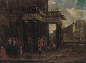 Christ At The Pool Of Bethesda by Niccolo Codazzi