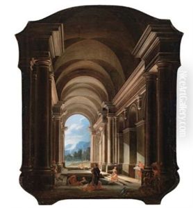 Blick In Eine Antike Thermenanlage (+ Blick In Einen Antiken Palast; 2 Works)
