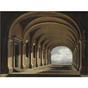 Capriccio Architettonico Con Piscina Sotto Una Volta
