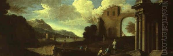 Paysages Imaginaires Aux Ruines Antiques - view 1