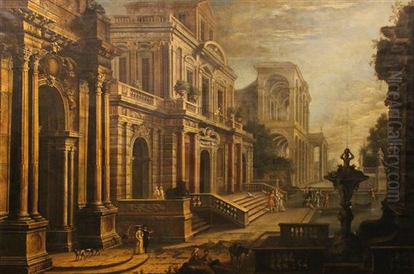 Architectural Capriccio With Figures - view 1