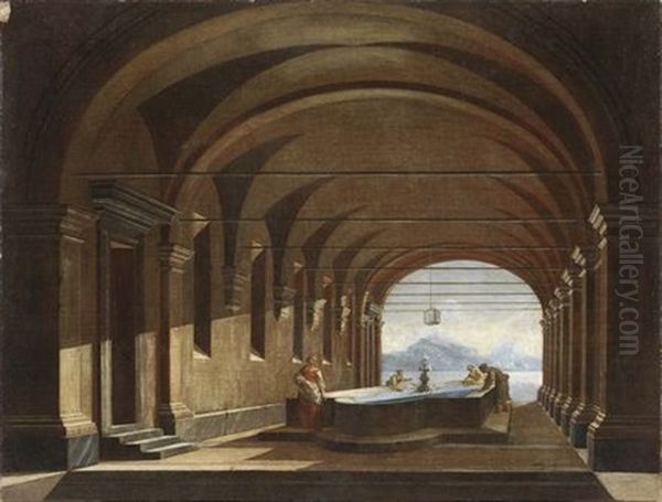 Architettura Con Vasca E Lavandaie - view 1