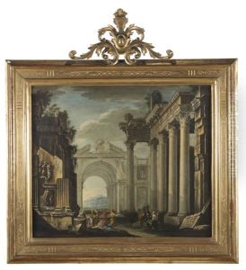 Paesaggio Con Rovine E Figure