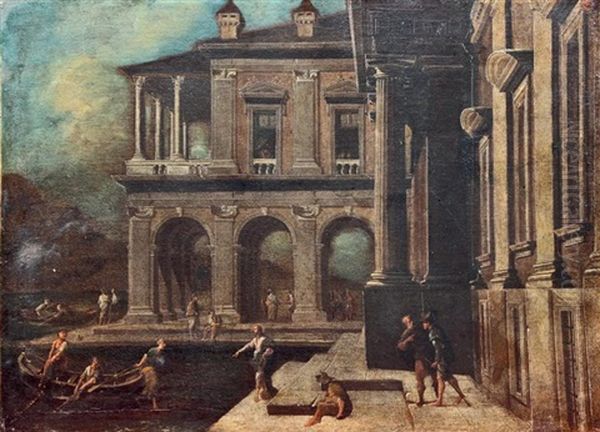 Architecture De Palais Portuaire Avec La Peche Miraculeuse - view 1
