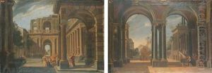 Helene Embarquant Pour Troie (+ Achille Et Les Filles De Lycomede; Pair) by Viviano Codazzi