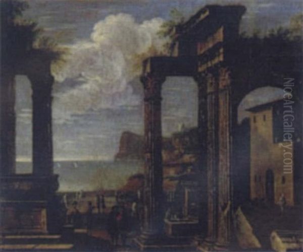 Architectural Capriccio With Figures - view 1