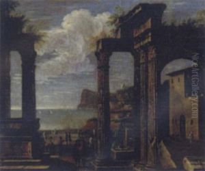 Architectural Capriccio With Figures Architectural Capriccio With Figures