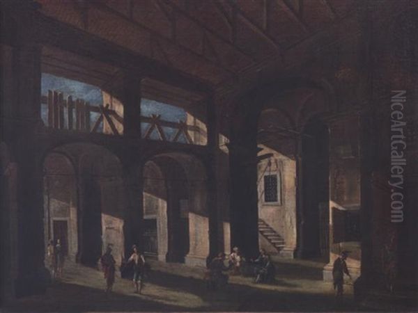 An Architectural Capriccio With Figures - view 1