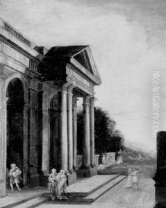 Architettura Con Figure by Viviano Codazzi