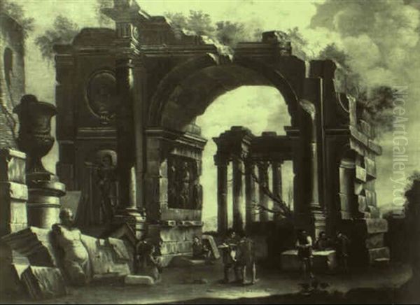 Ruines Romaines Animees De Personnages - view 1