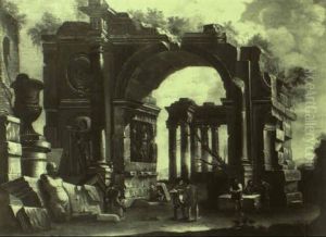 Ruines Romaines Animees De Personnages