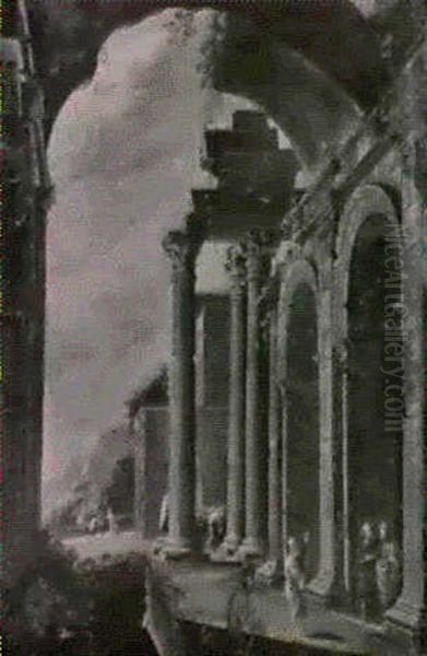 Prospettiva Architettonica Con Figure - view 1
