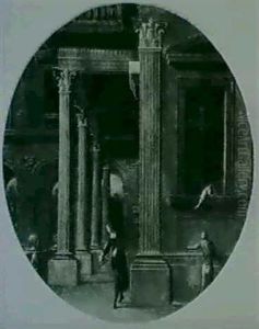 Architectural Capricci With Figures by Viviano Codazzi