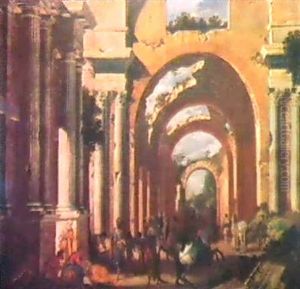 Architettura Con Figure by Viviano Codazzi