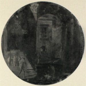 Architectural Capricci With Figures by Viviano Codazzi