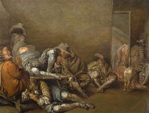 Figuren In Der Schenke by Pieter Codde