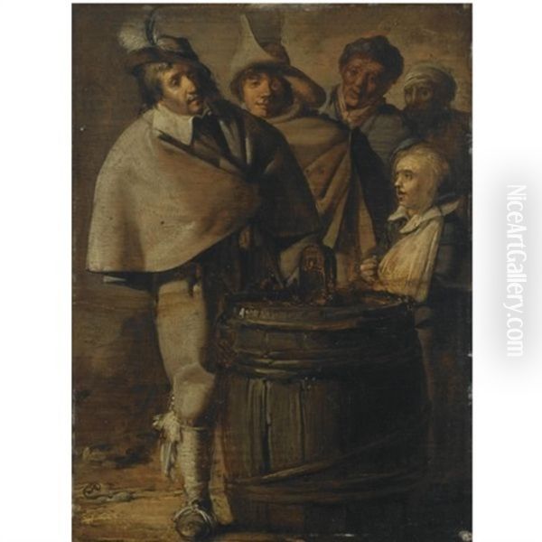 Guards Around A Barrel - view 1