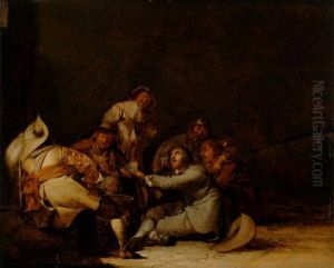 Interior Med Kortspelare by Pieter Codde