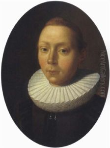 Portrait Of A Gentleman In A Brown And Black Doublet And A White Ruff